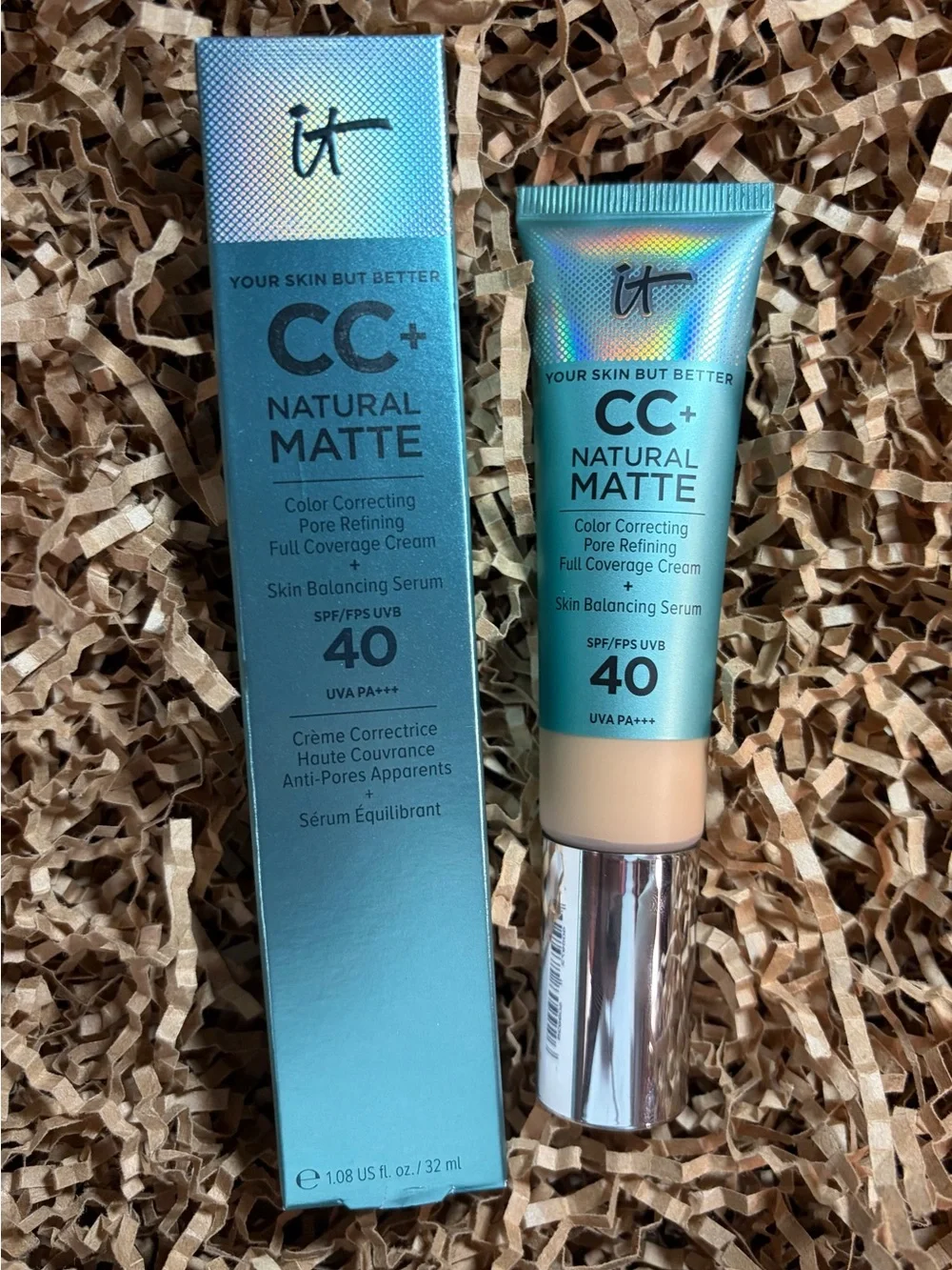 IT Cosmetics CC+ Cream Natural Matte Foundation with SPF 40